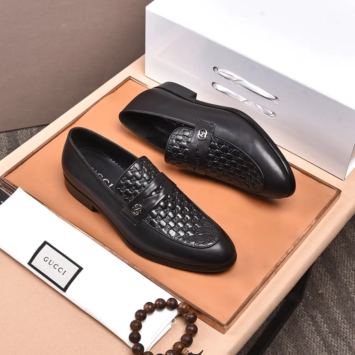 Men's shoes💰540📛📛Original (water-dyed cowhide) Gucci GUCCI official website formal shoes🌀 Italian🇮🇹imported cowhide➕top imported water-dyed cowhide lining💋Finely handmade original bottom, the real thing looks better when photographed in person Standard size 38-44